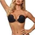 thumbnail image 4 of Lilgiuy Adhesive Bra for Women Backless Strapless Sticky Bra Fashion Lightweight Breathable Push Up Reusable Bra for Backless Dress Black, 4 of 4