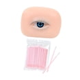 thumbnail image 3 of Yinanstore Silicone Fake Eye Model Soft Makeup for Beauticians Makeup Training Starters Left, 3 of 8