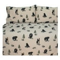 thumbnail image 3 of Blue Ridge Trading The Bears 4-Piece Sheet Set Polycotton 100 GSM Percale Weave Super Soft, Easy Care (Queen, Cream), 3 of 6