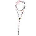 thumbnail image 6 of Sharplace 5xWomen Hip 8mm Bead Rosary Pray Hand Jesus Cross Pendant Necklace Multi-color 5 Pcs, 6 of 10