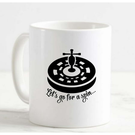 

Coffee Mug Lets Go For A Spin Roulette Casino Gamble White Cup Funny Gifts for work office him her