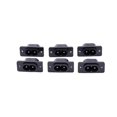 thumbnail image 2 of 6 x AC 250V 2.5A IEC320 C7 Socket Solder Cup Pins Power Connector, 2 of 5