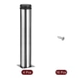 thumbnail image 3 of Uxcell Furniture Leg, 4Pcs 12 Inch Adjustable Drawer Legs with Screws, Silver Tone, 3 of 6
