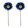 thumbnail image 1 of 2Pcs Fake Daisy Fake Flowers, Faux Gerbera Daisies African Silk Daisy Flowers Artificial for Wedding Bridal Bouquet Party Home Kitchen Decor, 1 of 8