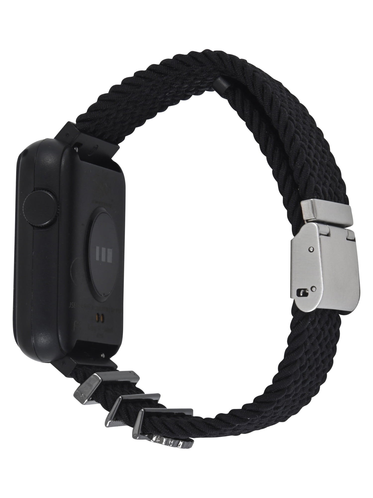 Justice iTime Unisex Child Smart Watch with Black Mesh Magnetic Strap and Black Case 42mm