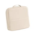 thumbnail image 2 of Neceser de maquillaje de pie, organizador de maquillaje de viaje con asa, impermeable y multiusos. Beige, 2 of 8