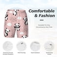 thumbnail image 5 of Lsque Mens Swim Trunks Panda Pattern - Bathing Suit Compression Liner - Beach Swim Shorts Swimwear - (S-3XL) - Stretch Quick Dry -Small, 5 of 9