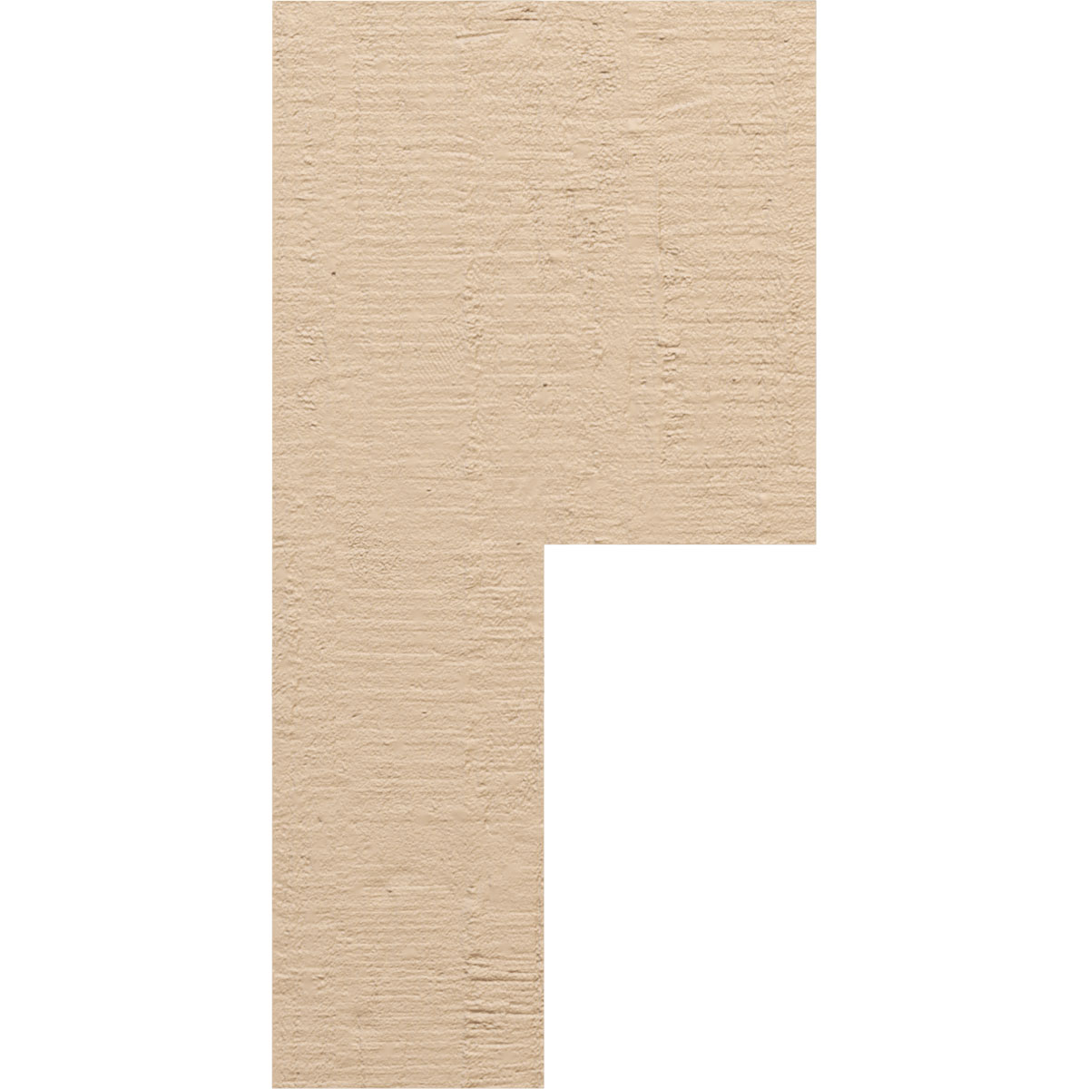 12"W x 12"D x 24"H Wide Chapel Hill Rough Cedar Woodgrain TimberThane Corbel, Primed Tan