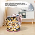 thumbnail image 6 of 50-liter Large Capacity Laundry Basket Sealed and Dustproof Easy Carry Handles Applicable to Laundry Room Bedroom Bathroom College Dorm Mantra Pattern, 6 of 7