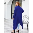 thumbnail image 4 of Zeagoo Women's Plus Size Cardigan Long Sleeve Duster Open Front Drape Lightweight Long Cardigans, 4 of 4