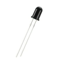 Uxcell 30 Pack 5mm 940nm Infrared Receiver Diode  DC1.2-1.3V LED IR Receiver Light Emitting Diodes Black Round Head