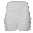 thumbnail image 4 of ABATAB Shorts for Women Trendy High Waisted Ruffle Tiered Shorts Going out Cute Lace Layered Fashion Bloomers, 4 of 4
