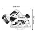 thumbnail image 3 of Sierra Circular Madera S/bateria S/cargador Carpintero Bosch BOSCH GKS 18V-57, 3 of 8