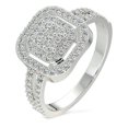 thumbnail image 1 of Anillo De Compromiso Promesa De Plata Con Moissanita, 1 of 5
