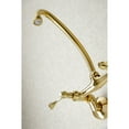 thumbnail image 4 of Kingston Brass KS314PB Kingston Two Handle Wall Mount Kitchen Faucet, Polished Brass, 4 of 5