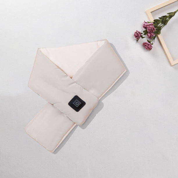 Bufanda térmica inteligente recargable por USB para mujer | Calentador de cuello con temperatura ajustable | Polar suave y ligero con calentamiento rápido en 5 segundos | Protector de cuello de invi