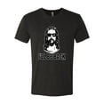 thumbnail image 2 of Wild Bobby Jesus: Ill Be Back Inspirational/Christian Men Premium Tri Blend Tee, Vintage Black, Medium, 2 of 5