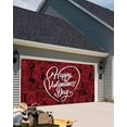thumbnail image 4 of Valentine''s Day Garage Door Banner Cover 6 x 13 ft, Happy Valentine''s Day Red Rose Valentine''s Day Garage Door Decorations Valentine''s Day Backdrop Decor for Wedding Anniversary Party, 4 of 6
