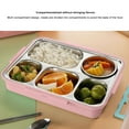 thumbnail image 4 of Lunchable Food Container, Lunch Box, Lunch Containers, Lunch Box with Lid 5 Compartments Heat Preservation Stainless Steel Lunch Container Box with Chopsticks Spoon Soup Bowl, 4 of 7