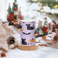 thumbnail image 2 of Yayeee Flameless Candles with Remote Flickering Battery Operated Multi Color Changing, Light Purple Halloween Black Cat, 2 of 7