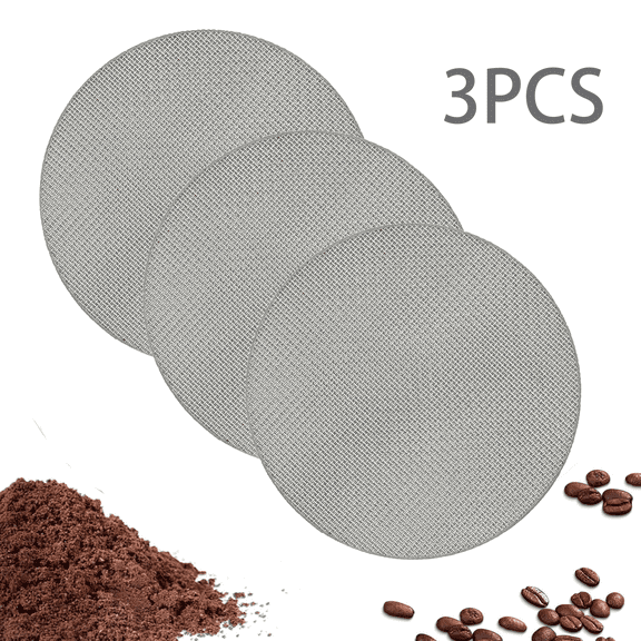 3 Pack Espresso Puck Screen 51mm Reusable 1.7mm Thickness 150μm Espresso Mesh Coffee Puck Screen