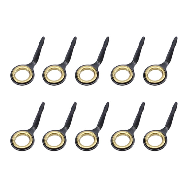 Guías de Caña de Pescar Sunnimix 10 Piezas Acero Inoxidable Reparación Oro