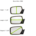 thumbnail image 4 of 07-11 HDA CR-V Passenger Side Mirror Glass w/o Backing Plate. Comes with Adhesive Pads, USA., 4 of 7