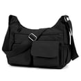 thumbnail image 2 of PULLIMORE Crossbody Bag for Women Nylon Waterproof Shoulder Purse Handbag Messenger Bag Lightweight Multi-Pockets Pocketbooks, Black, 2 of 9