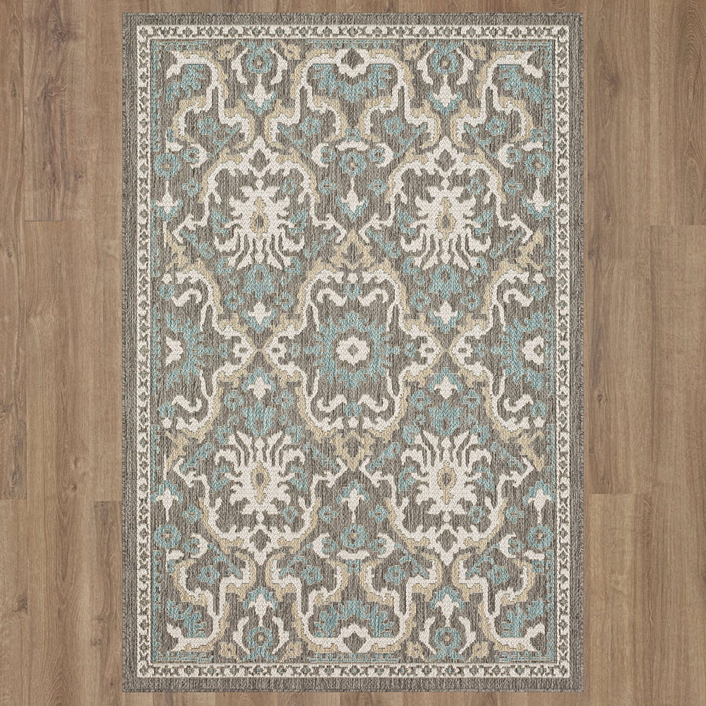 Mohawk Home Ravello Outdoor Area Rug, Light Grey, 4' x 5' 6"
