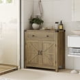 thumbnail image 5 of HOSTACK Coffee Bar Cabinet, Kitchen Storage Cabinet, Modern Farmhouse Buffet Sideboard with Drawer and Adjustable Shelf, Barn Door Accent Cabinets for Kitchen, Dining Room, Entryway,Rustic, 5 of 17