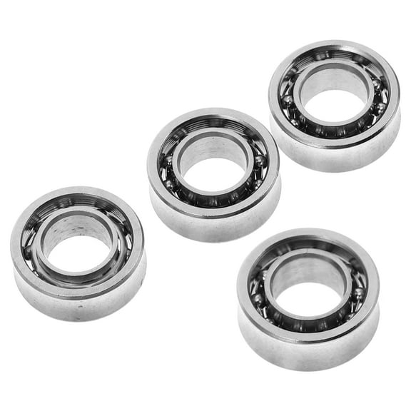 Hemoton 4pcs Yoyo Bearings Miniature Deep Groove Ball Bearings Chrome Steel Pre Lubed Bearings for Toys Skateboard Scooter