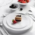 thumbnail image 2 of VeZee's Disposable Whisk Collection Plastic 7.5" Salad/Dessert Plates White & Silver -Stunning and Perfect for Any Occasions: Qty 20, 2 of 4