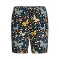 thumbnail image 4 of Wukai Flowers Butterfly Men’s Short Pajama Pants With Pockets Soft Sleep Pj Shorts for Men-3X-Large, 4 of 6