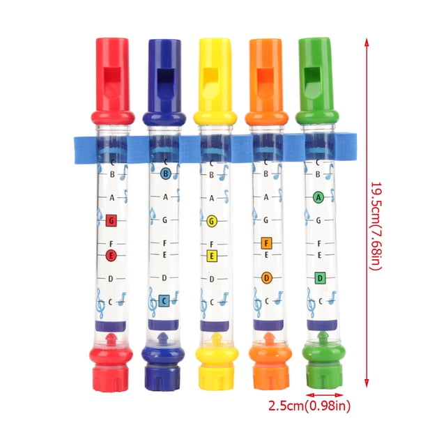Flautas de Agua Coloridas para Niños Divertidos Juguetes de Instrumentos de Música para ducha de Baña para Niños