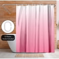 thumbnail image 5 of Americanflat 71x74 Ombre Pink Shower Curtain - Water Resistant - Polyester Fabric, 5 of 7