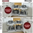 thumbnail image 2 of Rev-A-Shelf 53PSPE-15SC-MP Modern 26-1/2" Wide Blind Corner Cabinet Organizer - Maple, 2 of 7