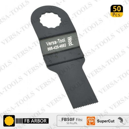 

Versa Tool FB50F 20mm Stainless Steel Multi-Tool Saw Blades 50/Pack Fits Fein Supercut Oscillating Tools