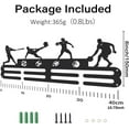 thumbnail image 3 of Medals Hanger Display Holder Rack Ball Games Theme Medals Display Wall Mounted Frame Sports Medal Holder Racks, 3 of 9