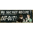 thumbnail image 2 of Pela Studio 18x10 Black Ornate Wood Framed with Double Matting Museum Art Print Titled - My Secret Recipe, 2 of 4