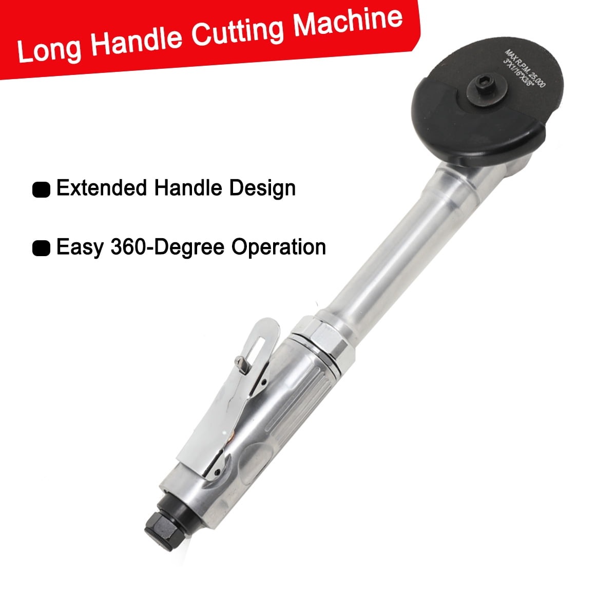 TABODD Pneumatic Cut off Tool Pneumatic Angle Grinder Extended Cutting Tool