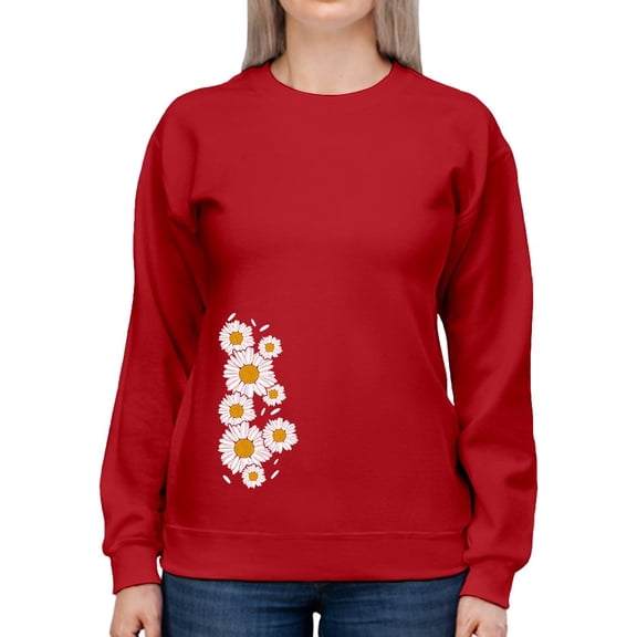 Minimalist Style Flower Plants Sweatshirt Women -GoatDeals Designs, Female 3X-Large