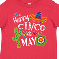 thumbnail image 4 of Inktastic Happy Cinco de Mayo- Sombrero, Cactus, Flowers Boys or Girls Toddler T-Shirt, 4 of 5