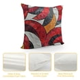 thumbnail image 4 of YINGXI Throw Pillow Covers White Gray Pattern Retro Elegant Cushion Decorative Pillowcases Polyester Square Pillowcase Hidden Zipper 12x12in, 4 of 5