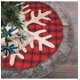 thumbnail image 2 of Faldas de árbol rojo para decoración del hogar faldas de árbol de Navidad, adornos a cuadros, decoración navideña, 2 of 4