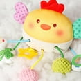 thumbnail image 4 of Kids Toy Gifts QTOCIO Puzzle Early Education Pulling Rope Pulling Soothing Doll Bed Bells Handcart Baby Cart Ringing Pendant For 0-3 Year Old Baby, 4 of 9