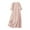 Pink, variant on IROINNID Summer Dresses for Women , Casual Loose Dress for Women with V-Neck and Short Sleeve Summer Soild Color Dresses