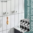 thumbnail image 5 of KOKOSIRI Robe Hook Bathroom Double Towel Coat Hooks for Bath Kitchen Wall Mounted, 2 Pack Chrome Stainless Steel B1015CH-P2, 5 of 7