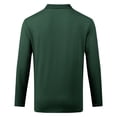 thumbnail image 5 of Trgacdwlo Knit Mens Polo Shirts V Neck Button Mens Long Sleeve Tee Shirts Ribbed Stretchy Business Casual Mens Golf Polo Shirts Green XXL, 5 of 8