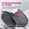 thumbnail image 3 of Bolsa ahorradora de jabón CAVEEM de doble cara exfoliante, 2 unidades, 3 of 8