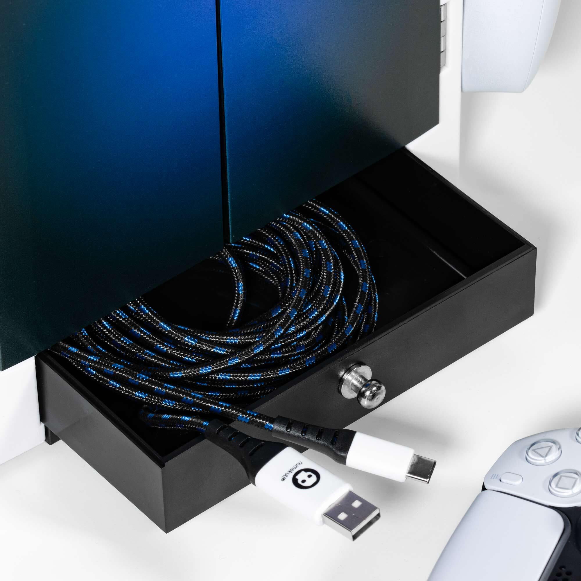 Numskull PS5 Inspired Gaming Locker, Controller Holder, Headset Stand for PS5, Xbox Series X|S, Nintendo Switch - Official Numskull Merchandise